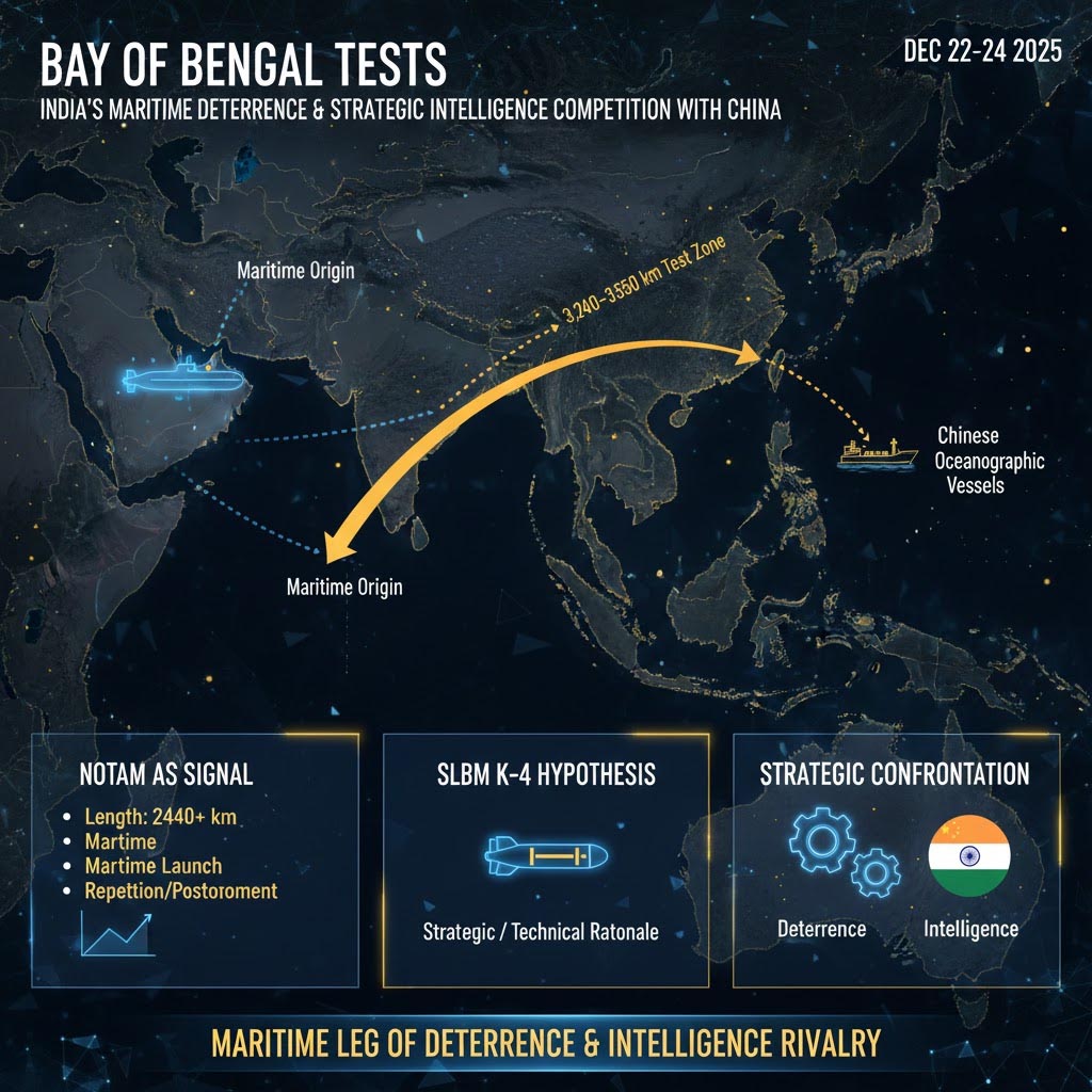 Essais dans le golfe du Bengale