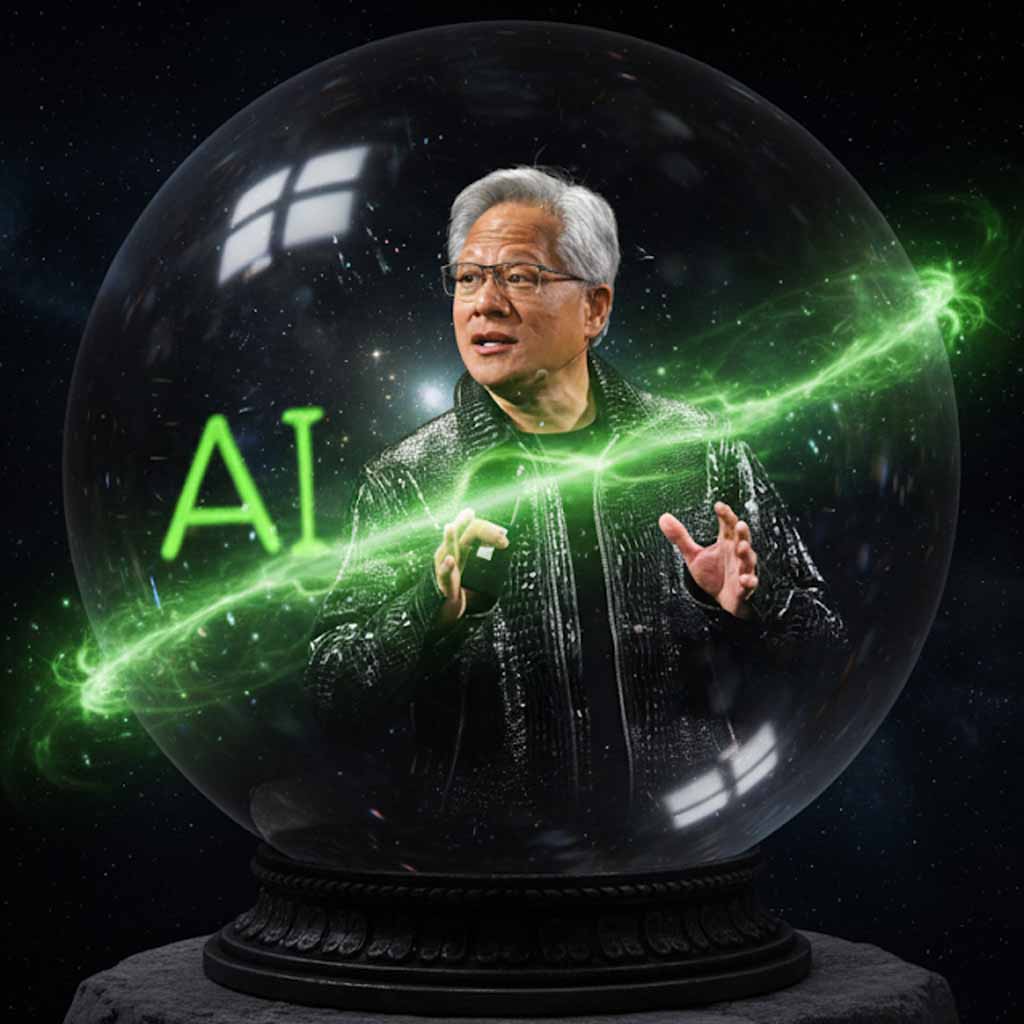 Le directeur général de Nvidia Jensen Huang présente un nouveau modèle d intelligence artificielle